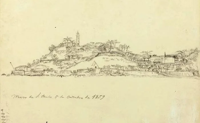 Desenho feito por D. Pedro II em 1859